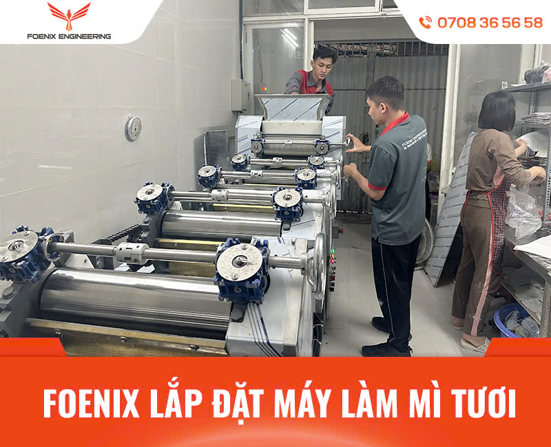 Lắp đặt máy làm mì tươi công nghiệp