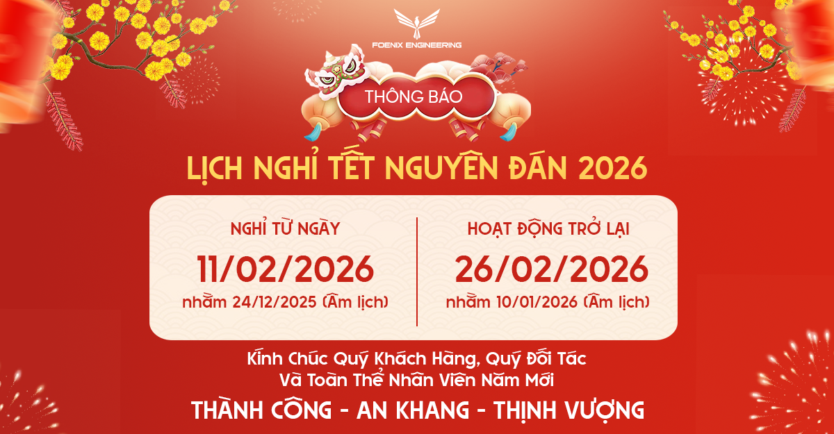 Foenix thông báo lịch nghỉ Tết Nguyên Đán 2026