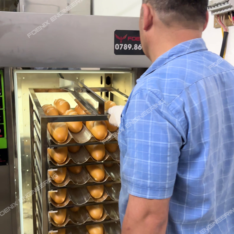 kéo xe khay bánh mì đạt chuẩn an toàn điện châu âu