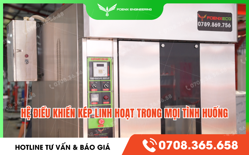 Lò nướng công nghiệp tích hợp cả điện và dầu