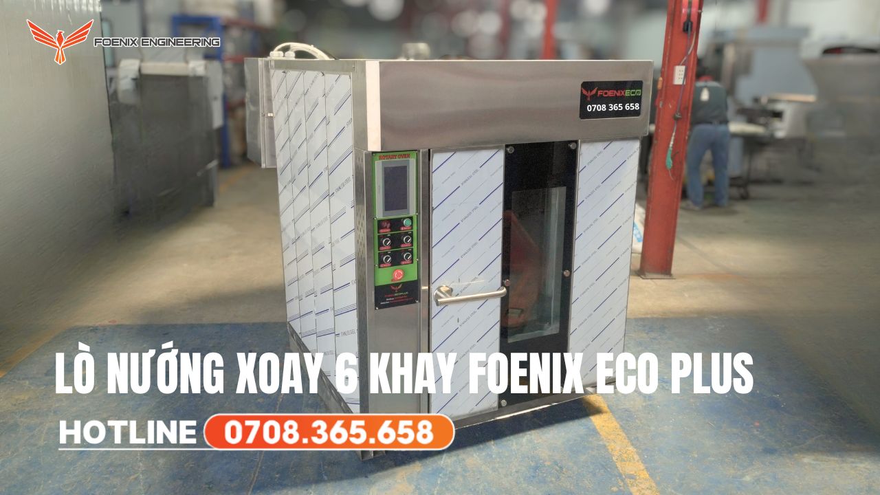 Lò nướng xoay 6 khay Foenix Eco Plus