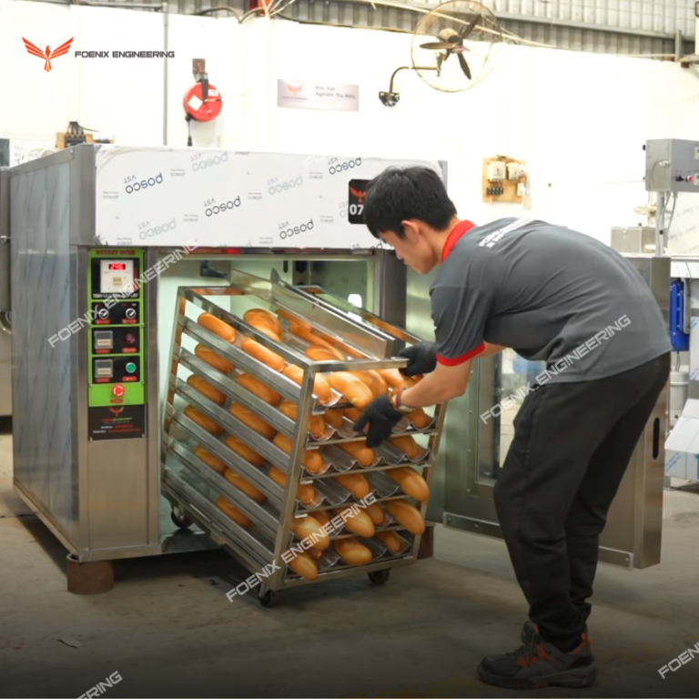 Lò nướng bánh mì đông đá xoay