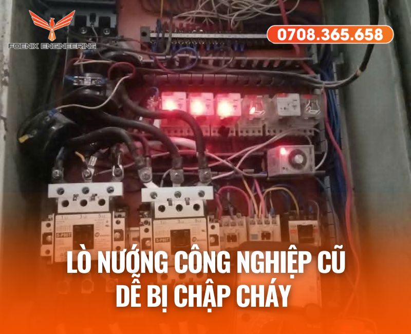 Lò nướng công nghiệp cũ khó bảo trì