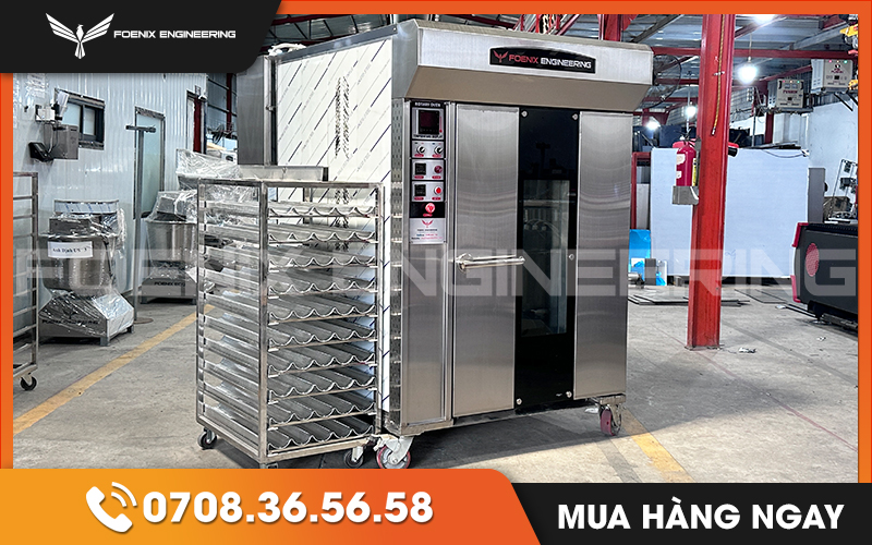 Lò nướng bánh mì Foenix 10 khay điện bảo hành 12 tháng