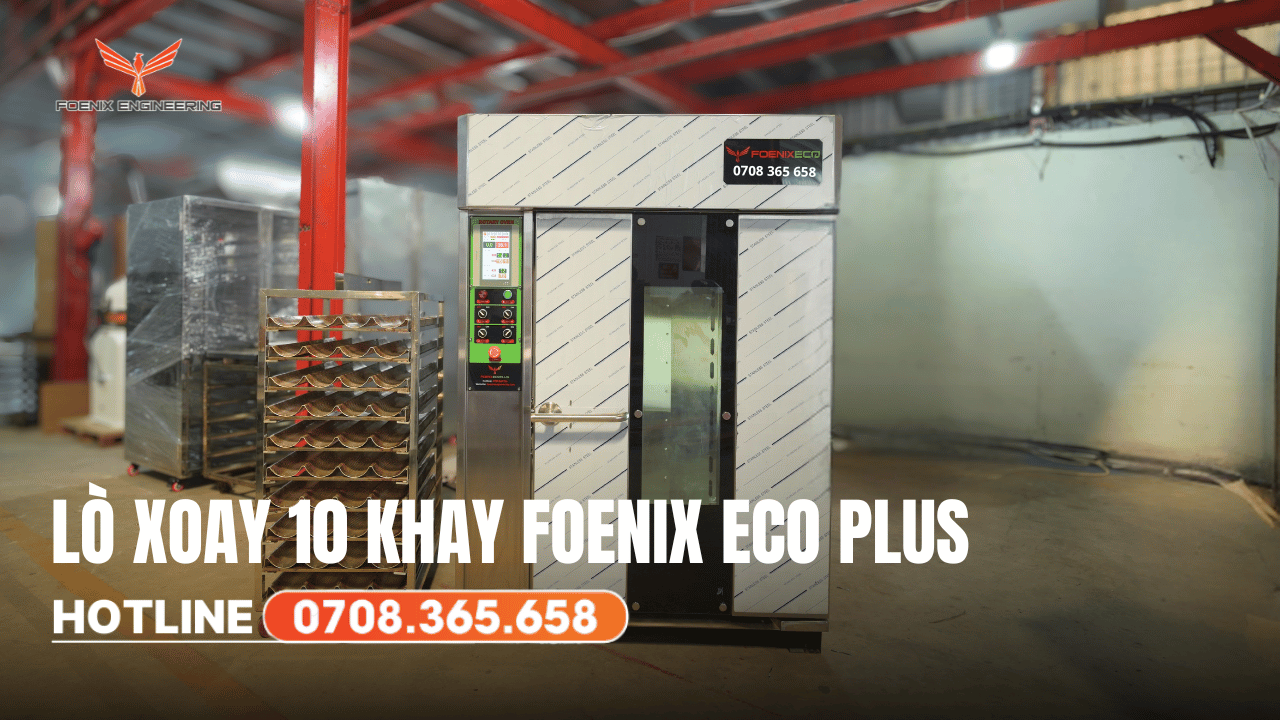 Lò nướng bánh mì xoay 10 khay màn hình cảm ứng là gì?