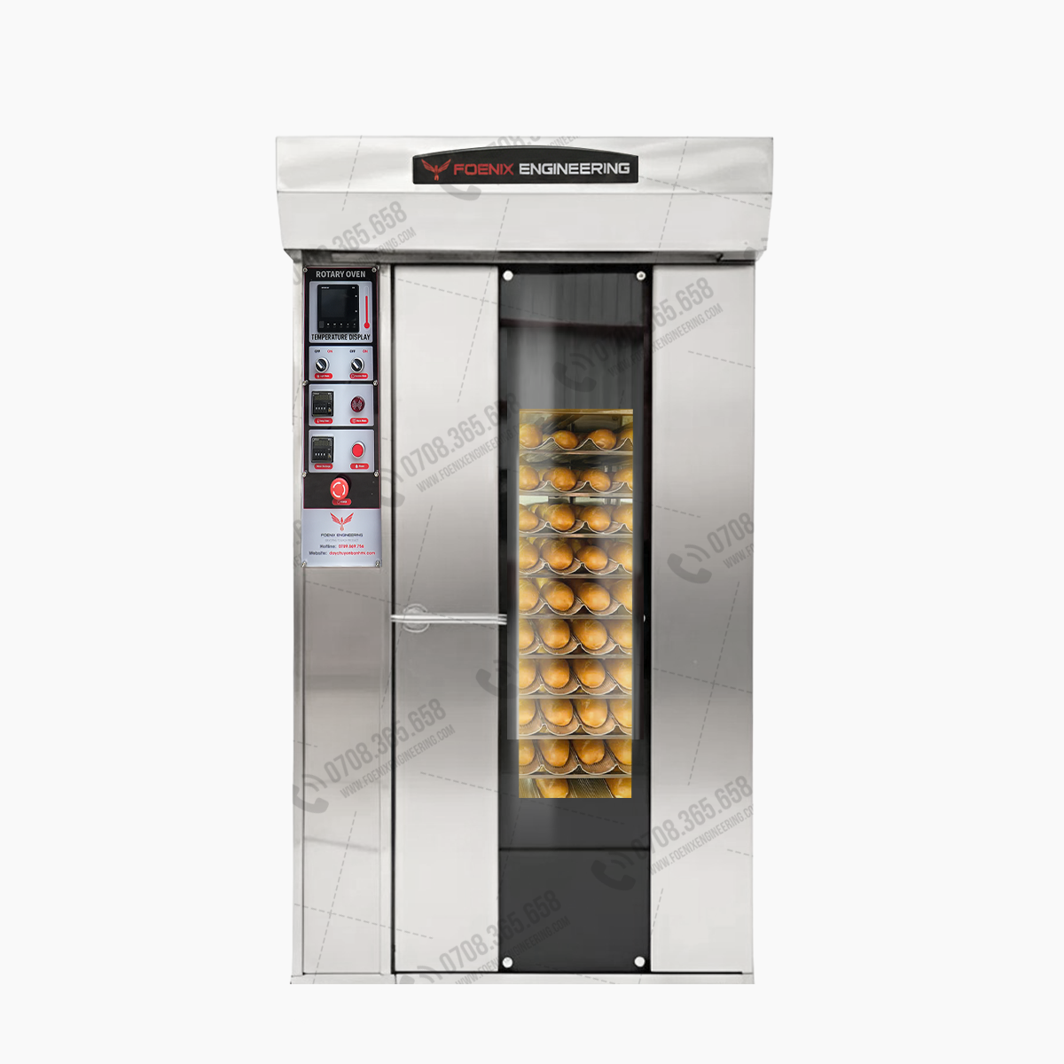 Lò nướng bánh mì xoay 16 khay Foenix Engineering