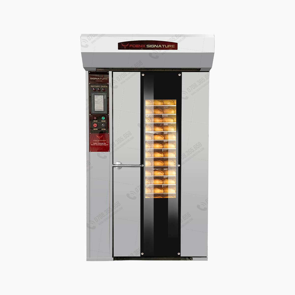 Lò nướng bánh mì xoay 16 khay Foenix Signature