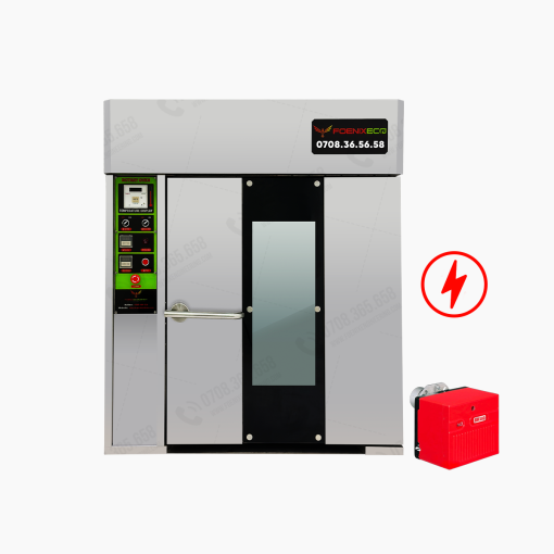 Lò nướng bánh mì xoay 8 khay điện dầu Foenix Eco