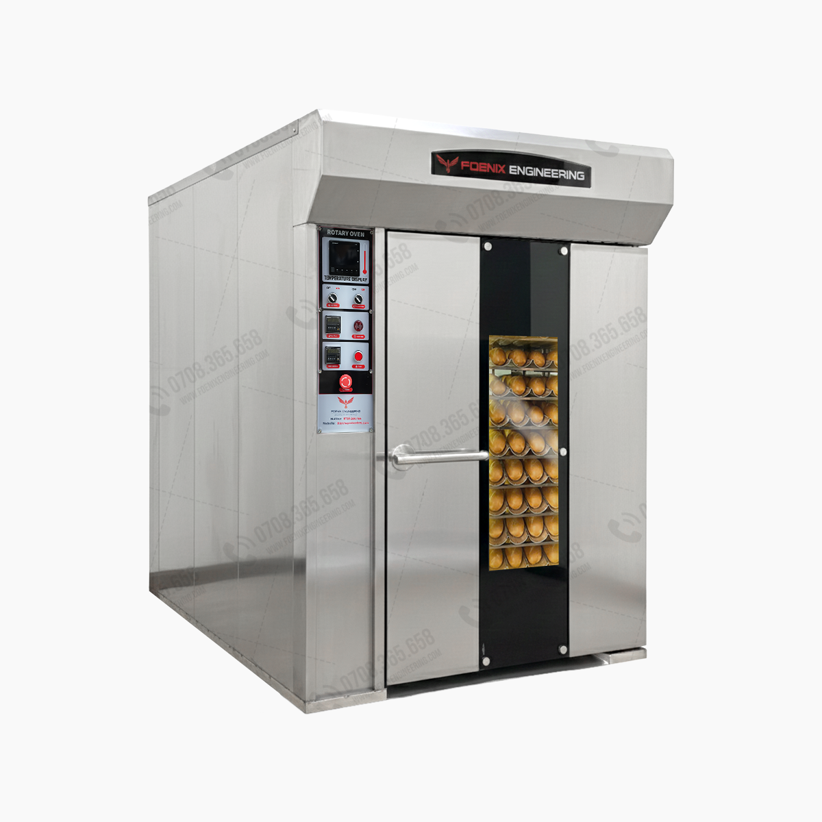 Lò nướng bánh xoay 10 khay Foenix Engineering
