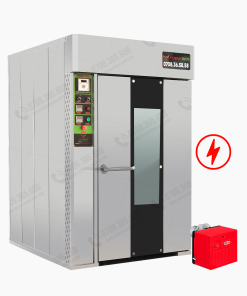Lò nướng bánh mì xoay 12 khay 2 chức năng điện dầu Foenix Eco
