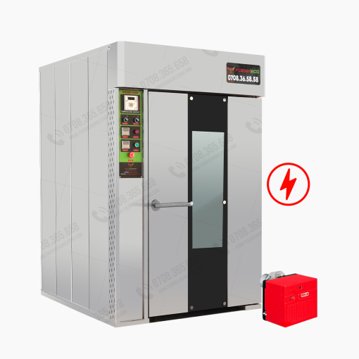 Lò nướng bánh mì xoay 12 khay 2 chức năng điện dầu Foenix Eco