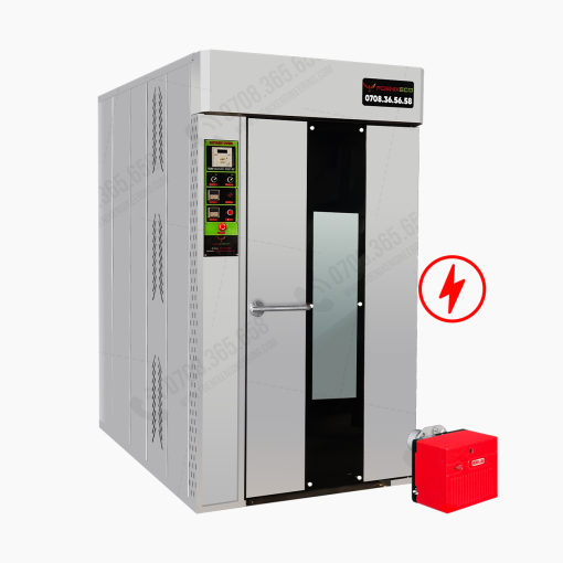 Lò nướng bánh mì xoay 16 khay điện dầu Foenix Eco