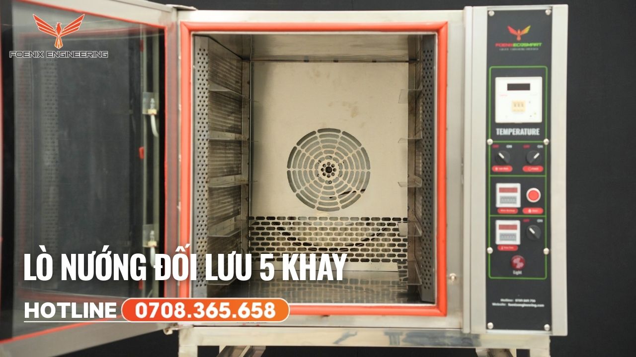 Công nghệ đối lưu của lò nướng 5 khay