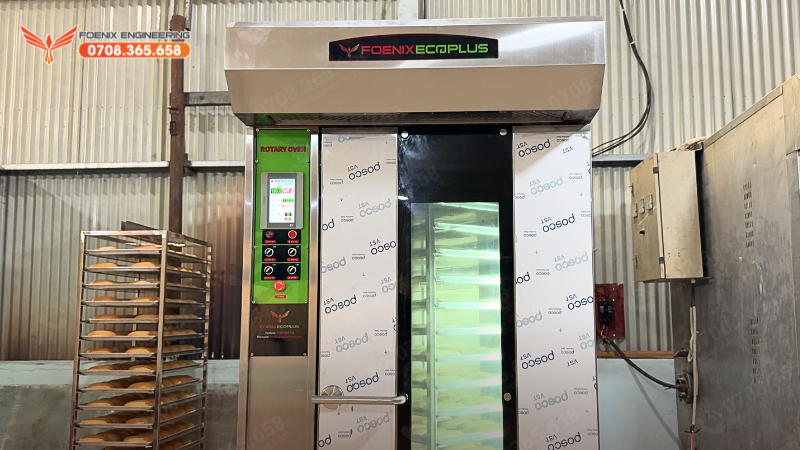 Lò xoay 16 khay công nghệ nướng hiện đại