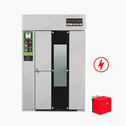 Lò xoay 12 khay điện dầu Foenix Eco