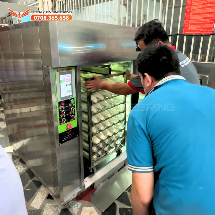 Lò xoay 6 mâm đi Đài Loan bao nhiêu