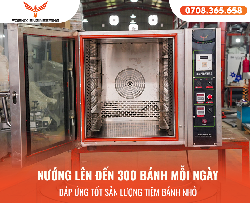 Ưu điểm của lò đối lưu 5 khay