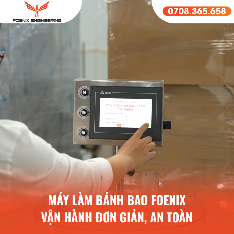 Máy tạo hình bánh bao vận hành dễ dàng