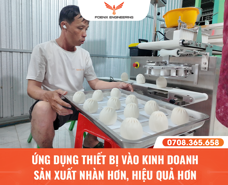 Lợi ích khi ứng dụng máy móc vào sản xuất bánh bao