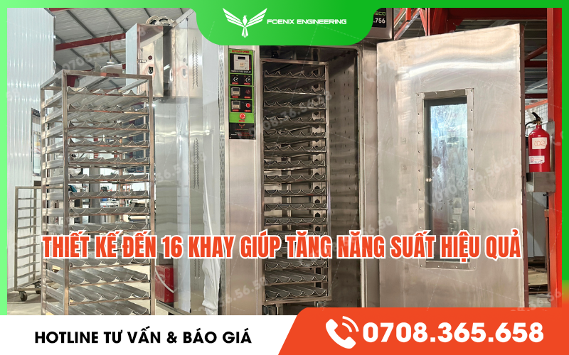Năng suất lò xoay 16 khay điện dầu