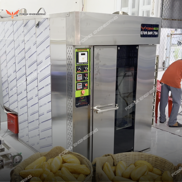 Đầu tư lò xoay chuẩn 3B nướng bánh mì đông đá