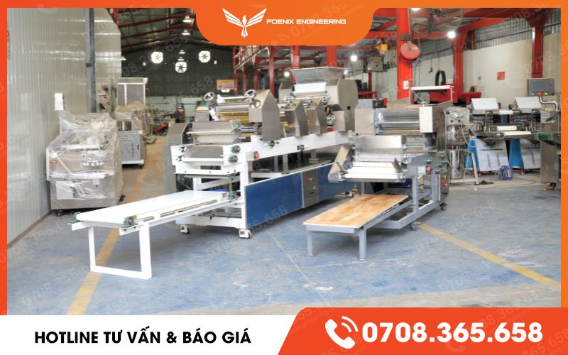 dây chuyền làm mì tươi foenix