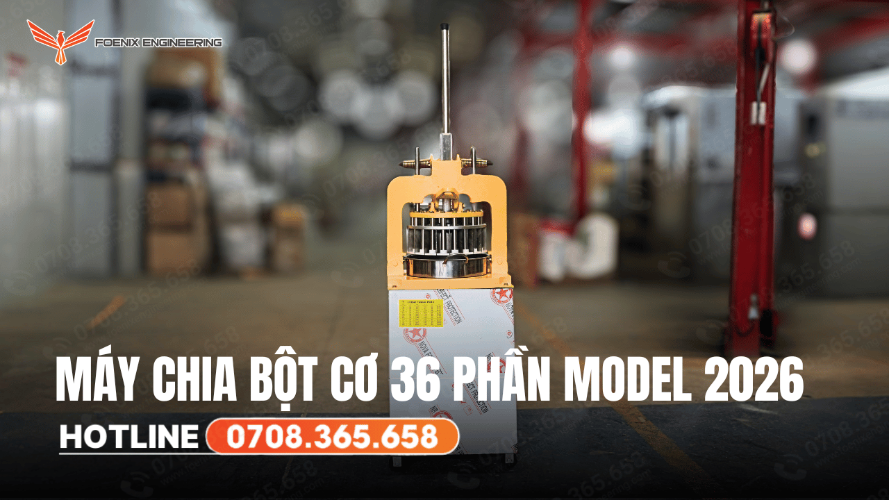 Thông số kỹ thuật máy chia bột 36 phần bằng tay model 2026