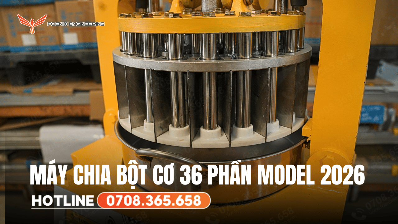 Máy chia bột cơ 36 phần model mới