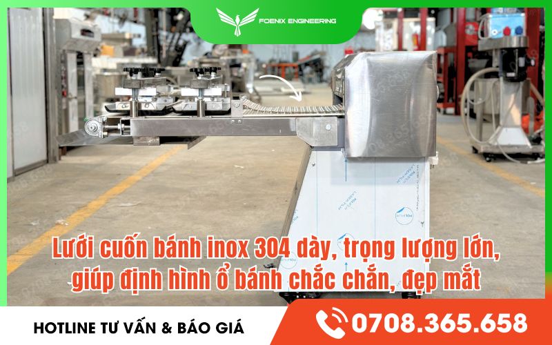 lưới cuốn máy se bột tạo hình bánh
