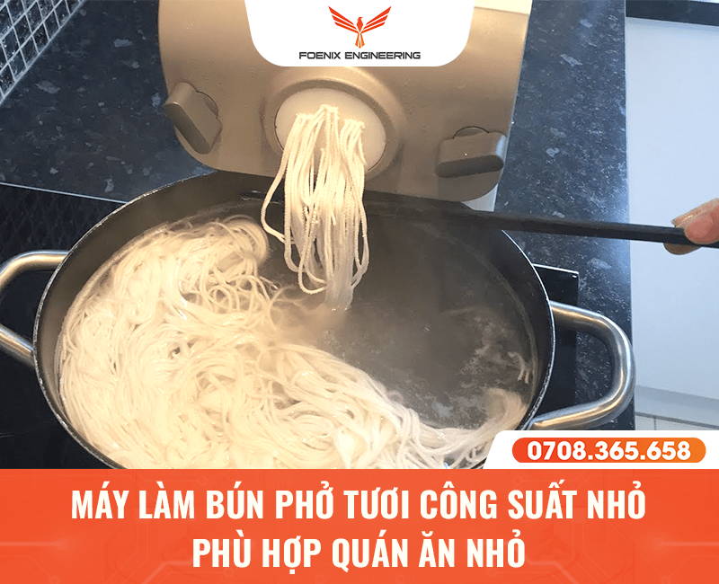 Máy làm bánh phở tươi công suất nhỏ