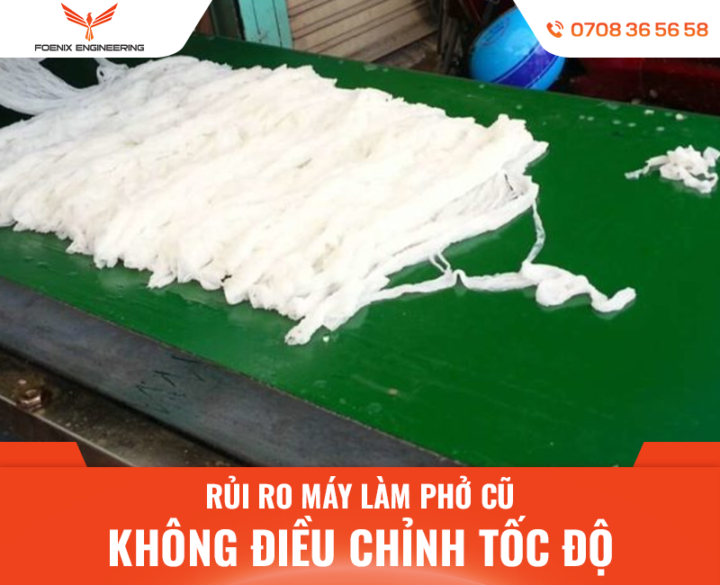Máy làm phở tươi cũ tốc độ không điều chỉnh