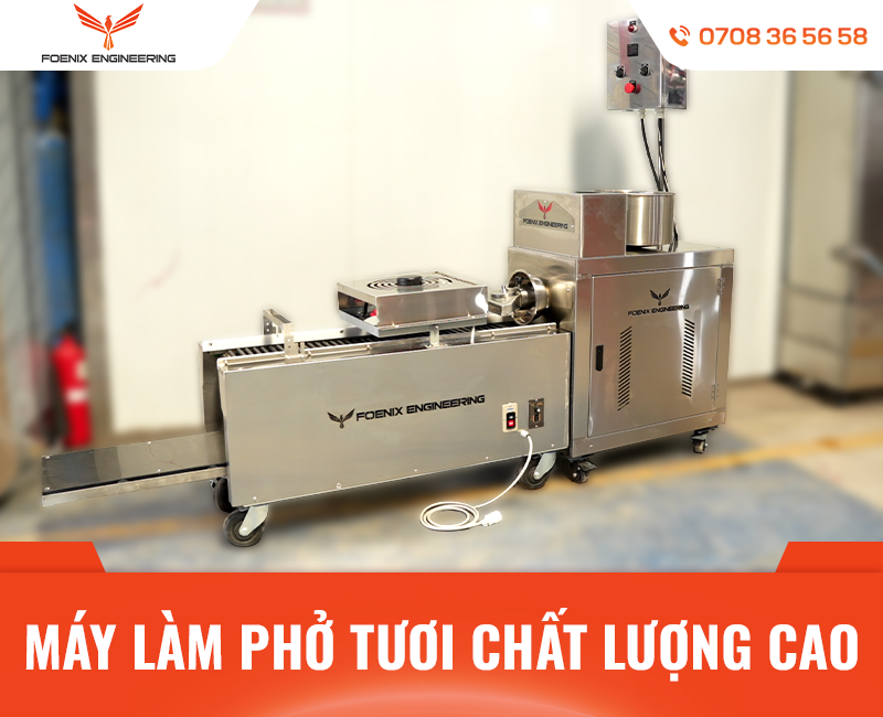 Máy làm bánh phở tươi xuất khẩu