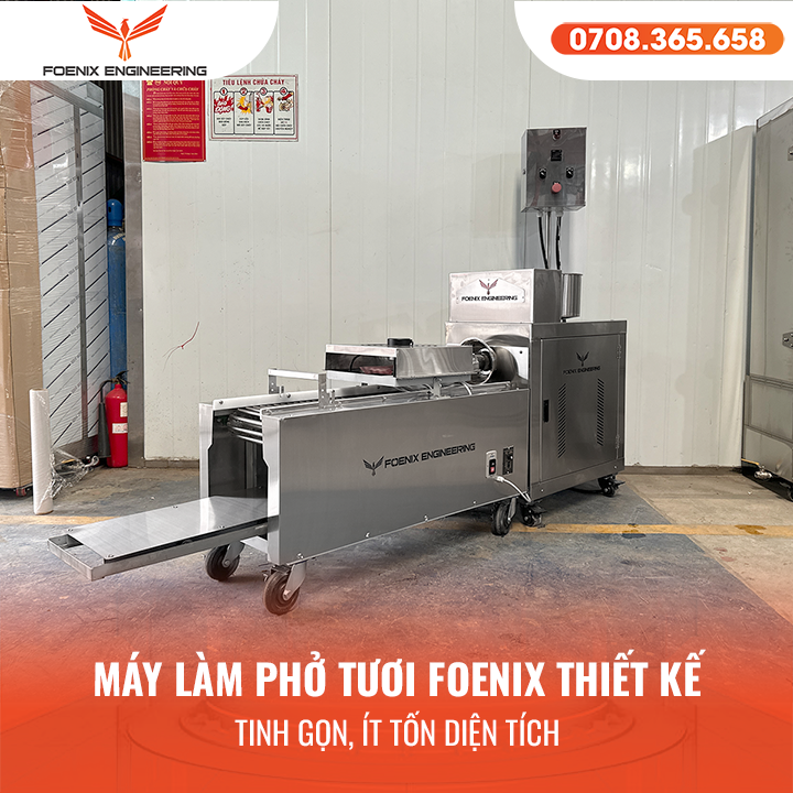 Máy làm bánh phở công nghiệp phù hợp cho việt kiều