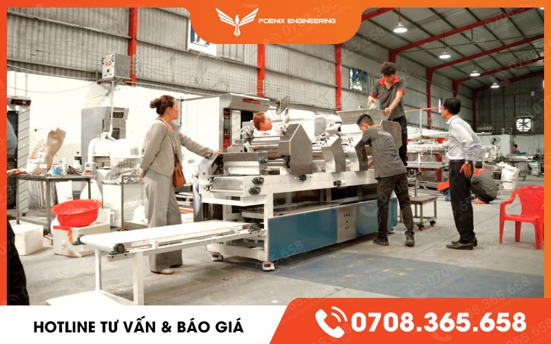 máy làm mì sợi công nghiệp foenix