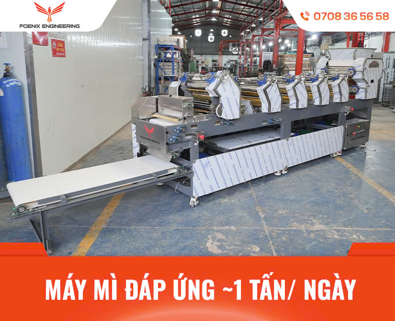 Máy làm mì công nghiệp chất lượng, sản lượng cao