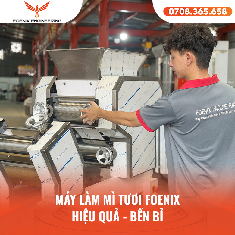 Vận hành máy làm mì tươi an toàn, hiệu quả