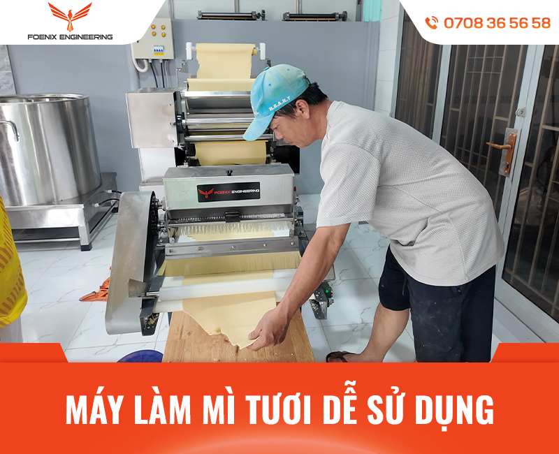 Máy làm mì tươi sợi có dễ dùng không?