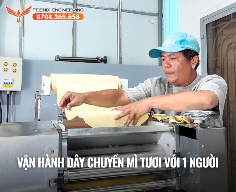 Máy làm mì tươi tiết kiệm nhân công
