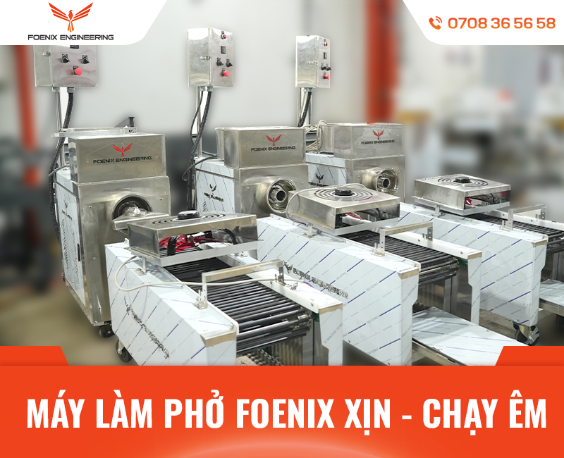 Đầu tư máy làm phở hiện đại chủ động bánh phở