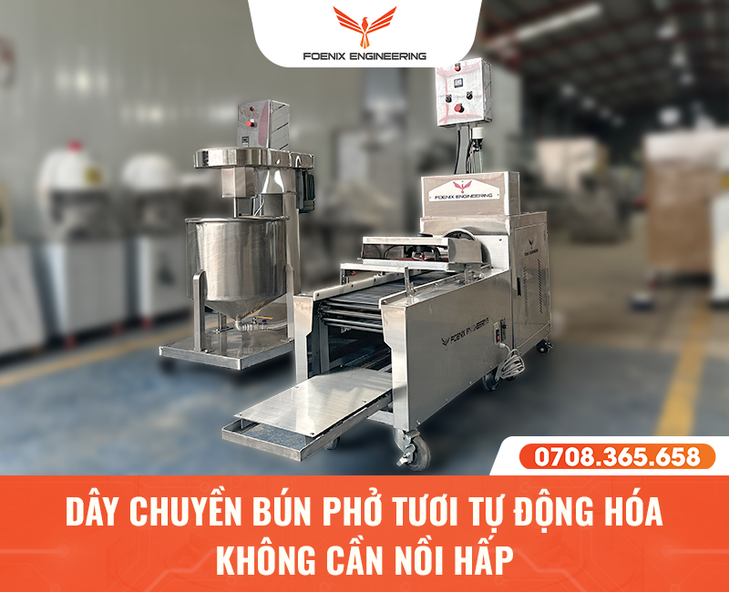 Dây chuyền làm bún phở tươi giá tốt