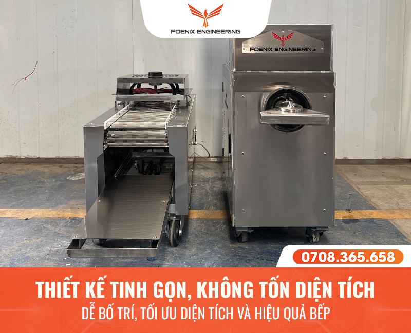 Máy làm sợi phở tươi thiết kế nhỏ gọn