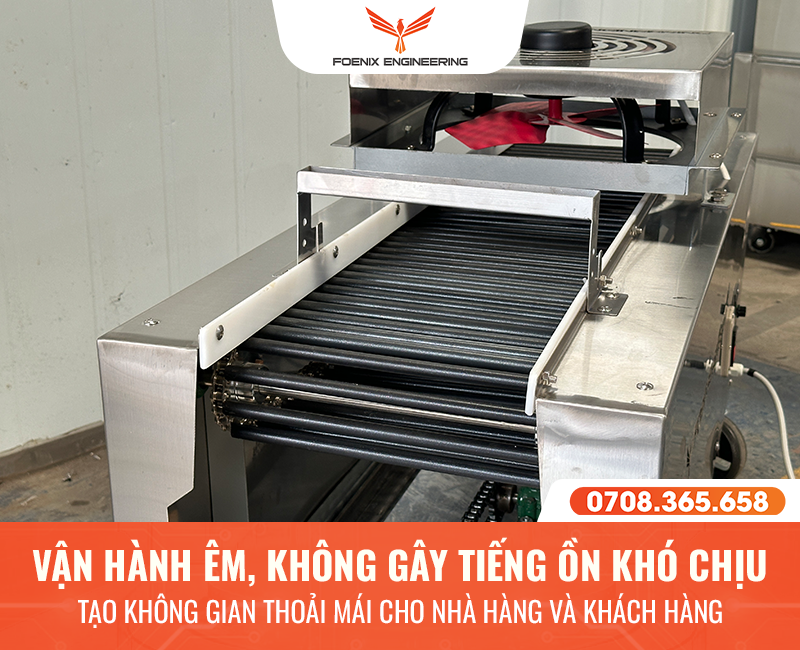 Máy làm phở tươi vận hành êm