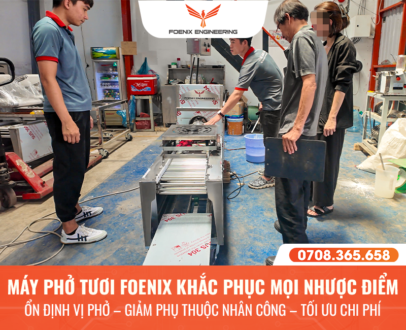 Thiết bị làm phở tươi phù hợp Việt Kiều
