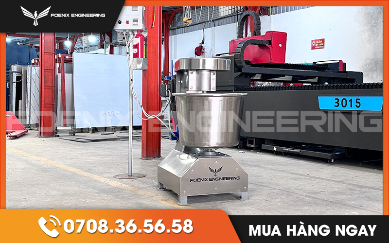 Máy nhồi bột 8kg Foenix Engineering được bảo hành chính hãng đến 12 tháng