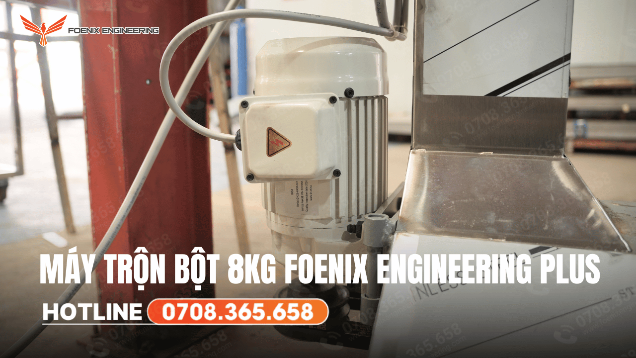 Các bộ phận chính của máy trộn bột 8kg Foenix Engineering Plus