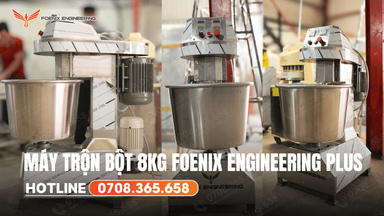 Đặc điểm nổi bật máy trộn bột 8kg Foenix Engineering Plus