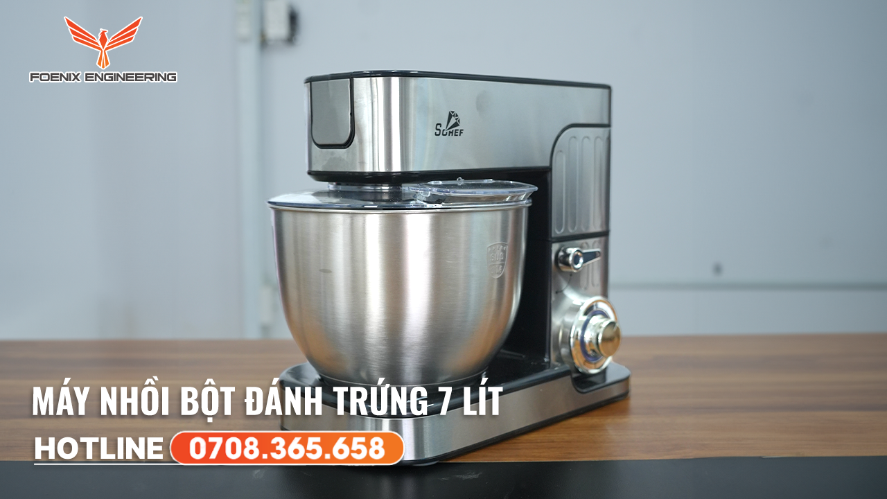 Máy nhào bột đánh trứng kem 7 lít nhỏ gọn