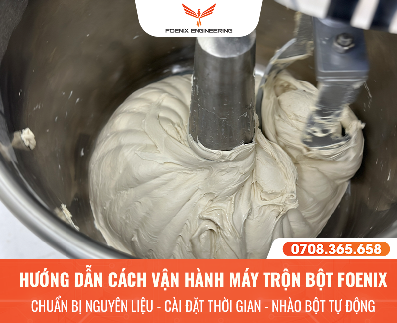 Hướng dẫn vận hành máy nhồi bột đơn giản