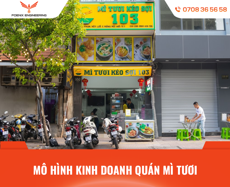 Mô hình tiệm mì sợi tươi