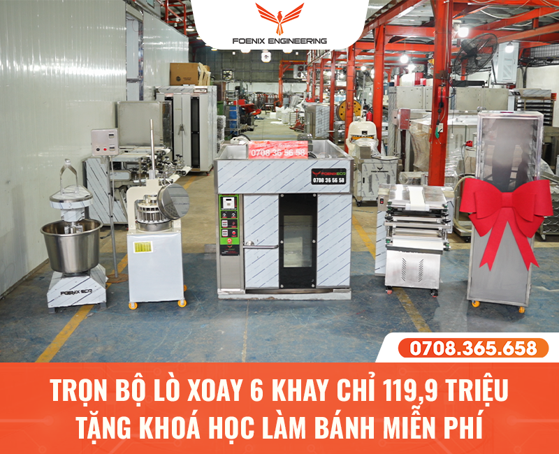 Tặng Ngay Khóa Học Dạy Làm Bánh Mì Khi Đầu Tư Dây Chuyền Sản Xuất Foenix
